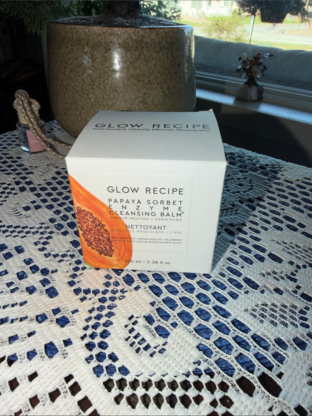Glow Recipe Papaya Sorbet Cleansing Balm - White & Orange
